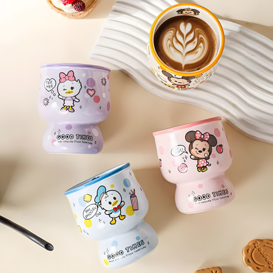 Porcelain Mug 320ml Set 4 Pcs
